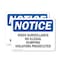 Signmission Video Surveillance No Illegal Dumping Violators OSHA Notice Sign, Plastic, 10in W x 7in L, 2PK OS-2PACK-NS-P-710-L-18875 - alternate 1